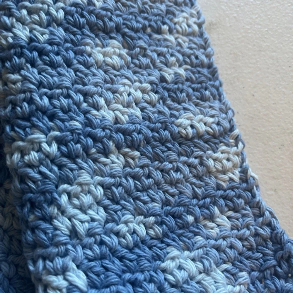 HANDMADE SET OF 3 CROCHET COTTON DISH CLOTHS  *NEW*